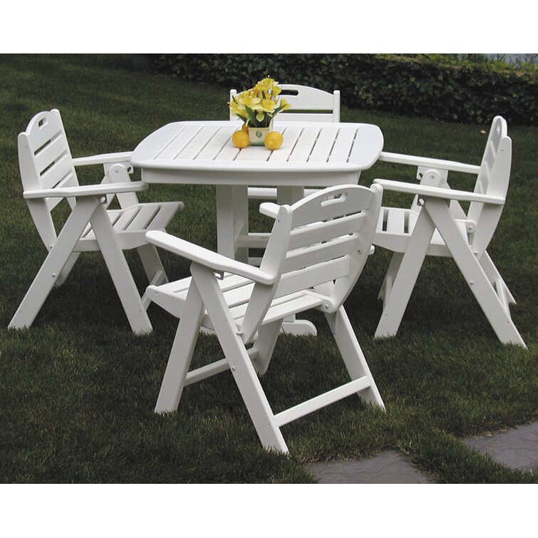 Polywood nautical 5 discount piece dining set